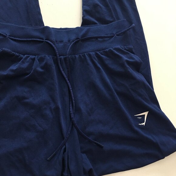 Gymshark Womens Joggers Sweatpants Size XS Belted Blue - Picture 2 of 9